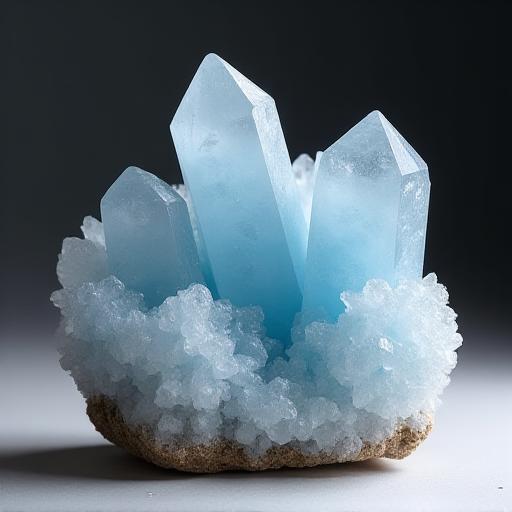 Decorazione minerale con celestina